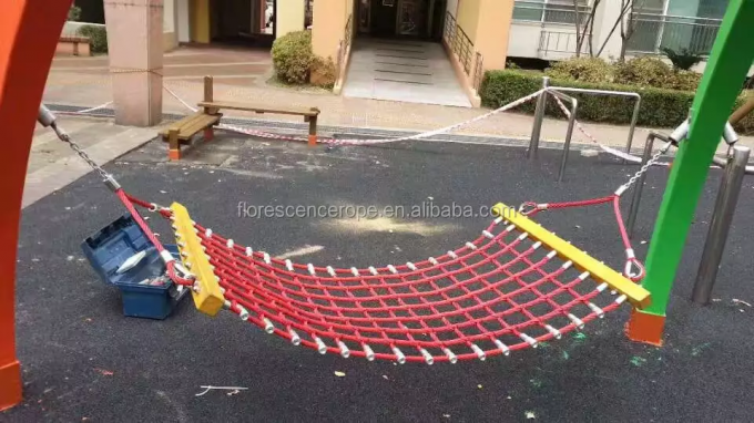 6 Strand 16mm Polyester Combination Rope Playground Wire Rope For ...