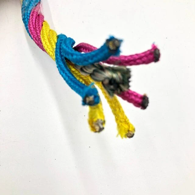 16mm Climbing Steel Core Rope 6 Strand Polyester Combination For Playground 1