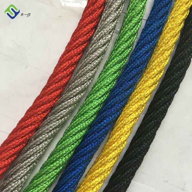 16mm 6 strand PET or PP outdoor combination playground rope for climbing net 1