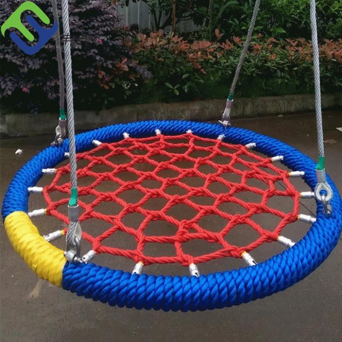16mm 6 strand PET or PP outdoor combination playground rope for climbing net 6