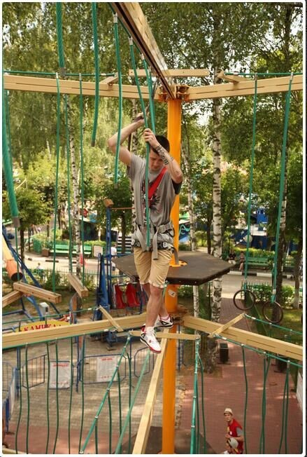 16mm 6 strand PET or PP outdoor combination playground rope for climbing net 11