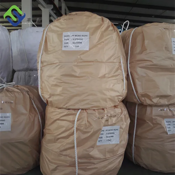 Polypropylene PP 8 Strand Floating Rope for Ship Mooring with Low Elongation 11