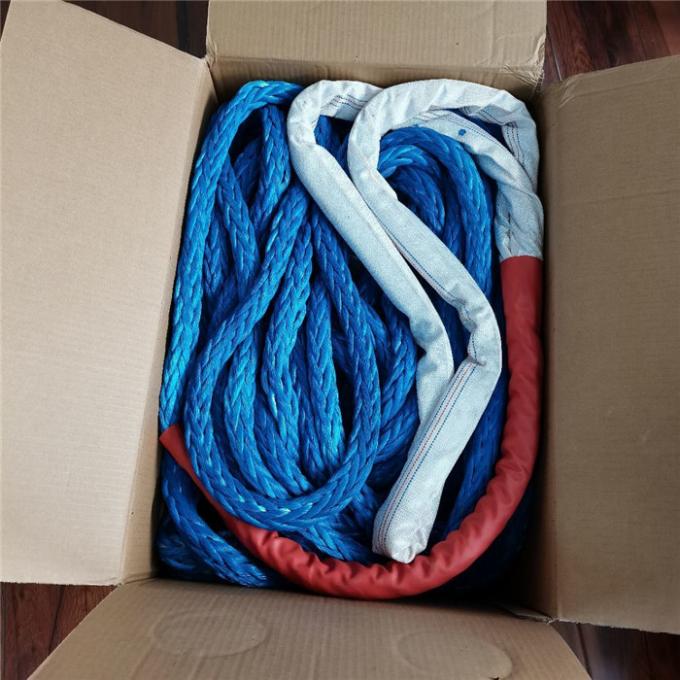 ABS Approved 12 Strand UHMWPE Rope With Double Braided Polyester Cover 32mmx500m 8