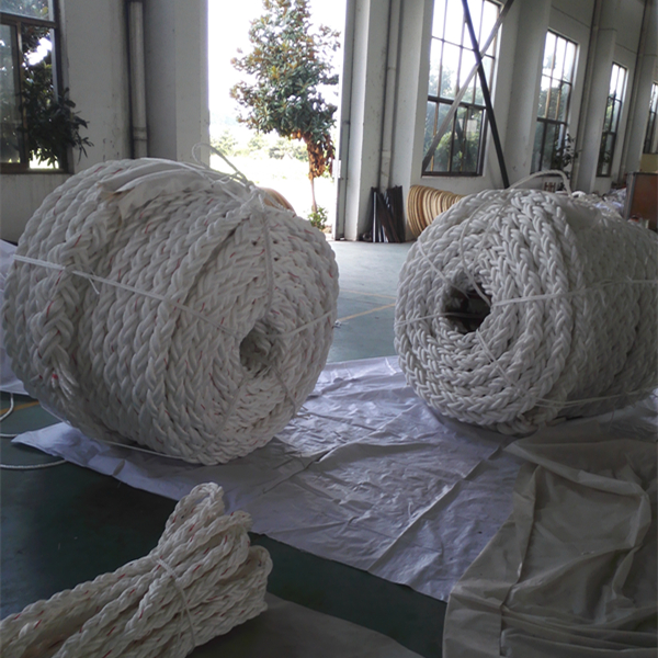 White High Strength PP Polypropylene 8 Strand 64 Mm Mooring Rope For Marine Rope 3