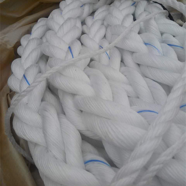 White High Strength PP Polypropylene 8 Strand 64 Mm Mooring Rope For Marine Rope 2
