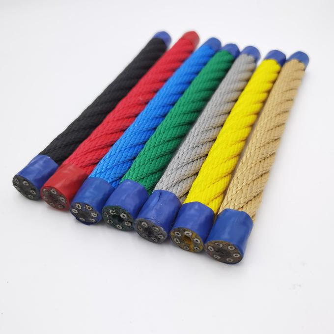 6 Strand 16mm*500m Steel Core PP Combination Playground Rope For Kids ...