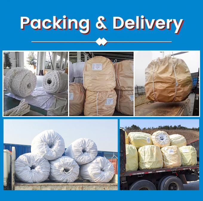 White High Strength PP Polypropylene 8 Strand 64 Mm Mooring Rope For Marine Rope 14