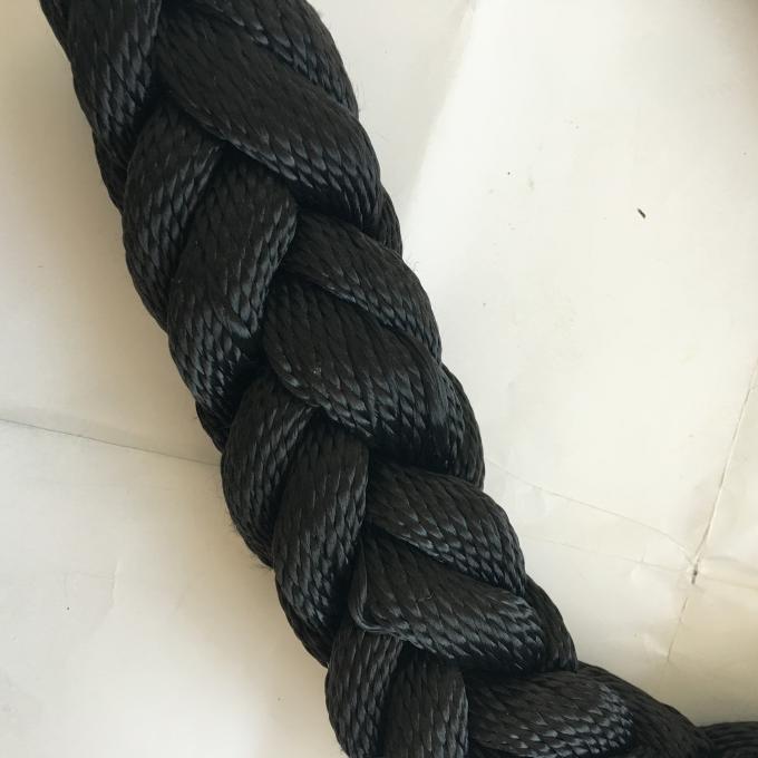 White 53mm 8 Strand Polyester Boat Hawser Laid Fibre Towing Mooring Strong Rope For Marine Use 4