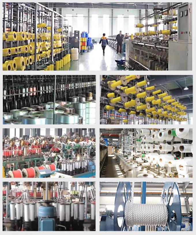 White 53mm 8 Strand Polyester Boat Hawser Laid Fibre Towing Mooring Strong Rope For Marine Use 12