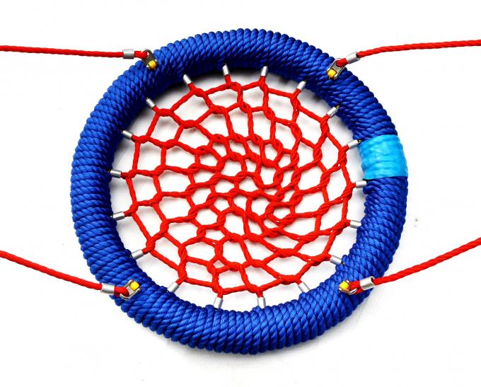 Kids Knotted Climbing Net Combination Rope Pyramid Outdoor Spider Web Playground 3