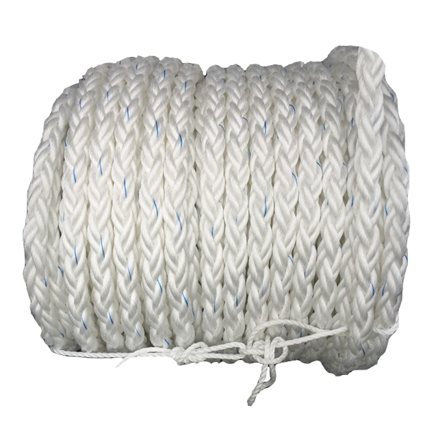 Wholesale 220 M White High Strength PP Polypropylene 8 Strand 68 Mm Mooring Rope For Towing 1