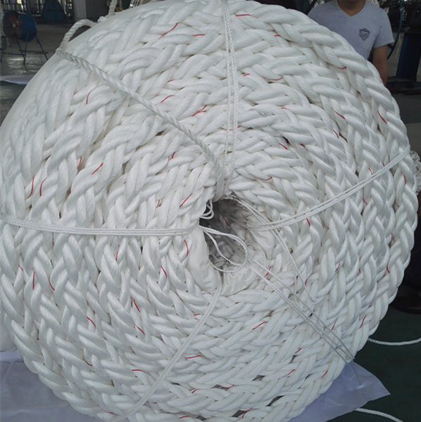 Wholesale 220 M White High Strength PP Polypropylene 8 Strand 68 Mm Mooring Rope For Towing 4