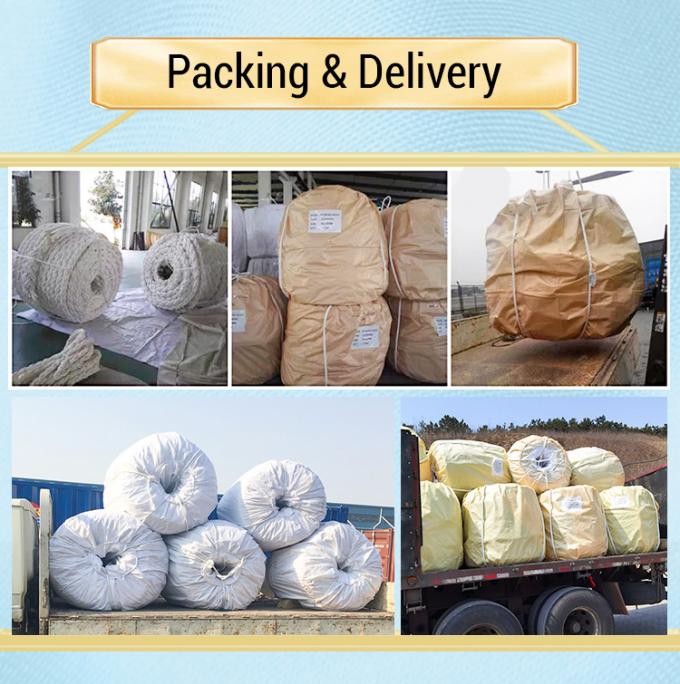 High Strength 12-Strand Braided UHMWPE Synthetic Fiber Wire Rope 48mm Diameter For Marine Ship Towing Mooring Steel Hinge Bag 7