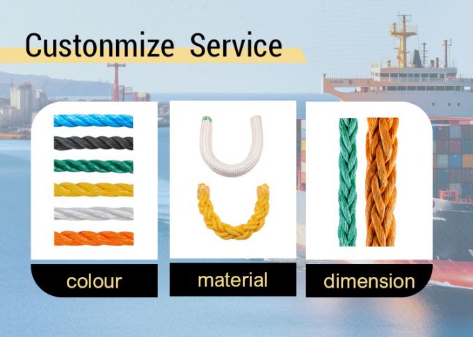 High Strength 12-Strand Braided UHMWPE Synthetic Fiber Wire Rope 48mm Diameter For Marine Ship Towing Mooring Steel Hinge Bag 4