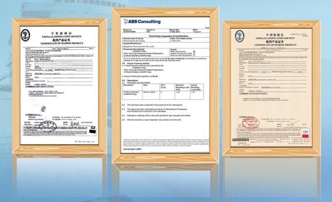 High Strength 12-Strand Braided UHMWPE Synthetic Fiber Wire Rope 48mm Diameter For Marine Ship Towing Mooring Steel Hinge Bag 10