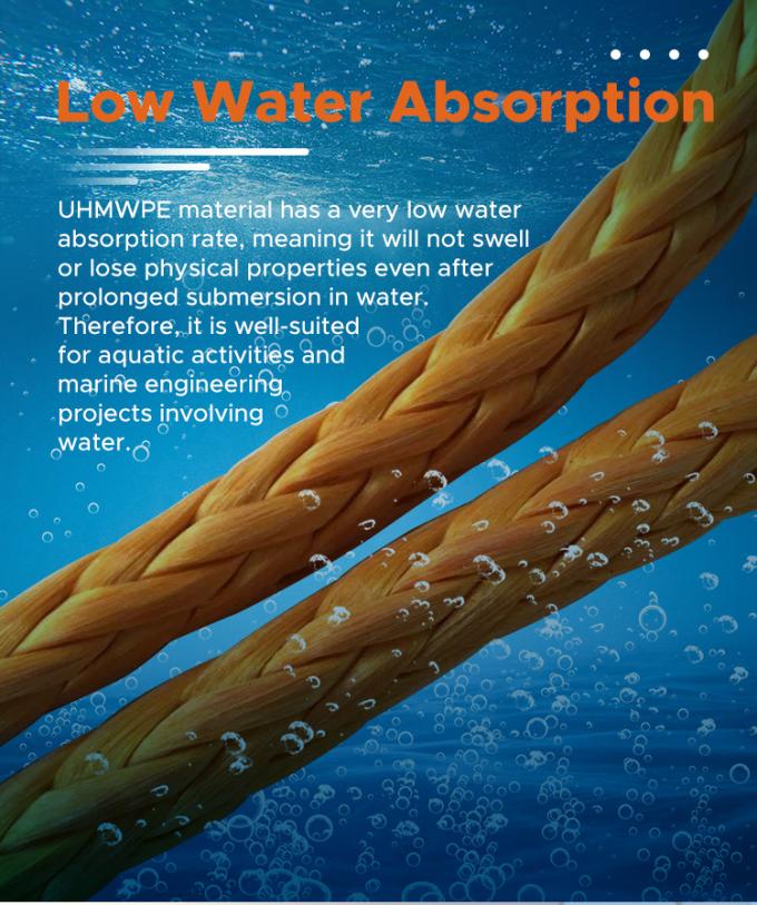 High Strength Double Braided Polyester Jacket With Uhmwpe Marine Towing Rope 5