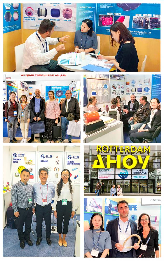 High Strength Double Braided Polyester Jacket With Uhmwpe Marine Towing Rope 8