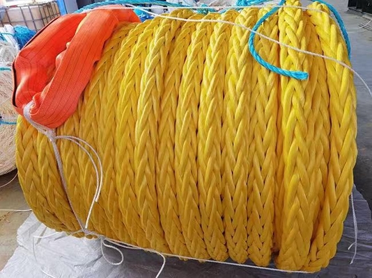 High Strength 10mm 12mm 12 Strand Uhmwpe Fiber Winch Braid Line Marine Sail Rope Yacht