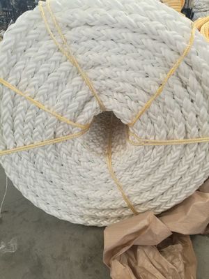 Waterproof Lightweight Chemical Resistant 8 Strand PP Rope for Marine Cargo Lashing