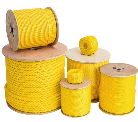 10mm Thickness Yellow 3 Strand PP Twine for Agricultural and Packaging Use