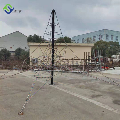 Polyester Pyramid Childrens Climbing Equipment Nets For Playgrounds