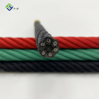 Polyester Playground Combination Rope Steel Core 18mm 6*8 FC Customized