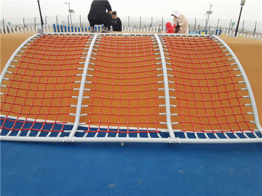 Combination Rope Web Playground Climbing Net Anti UV With Steel Core
