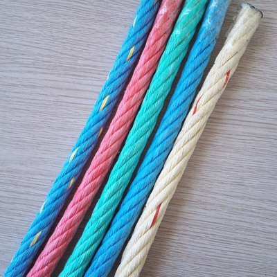 6 Strand Twisted PP Danline Combination Rope Polypropylene Reinforced Rope For Marine Fishing