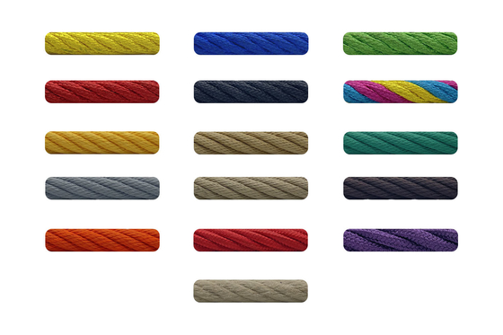 4 Or 6 Strand Twisted Polyester Steel Wire Core Combination Rope For Hammock Swing