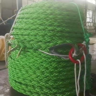 Deep Water Use Square Braided 8 Strand PP Combination Wire Rope With Core