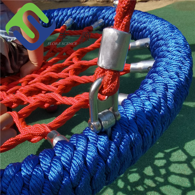 High Grade 100cm Red Blue Color Bird Nest Swing For Playground