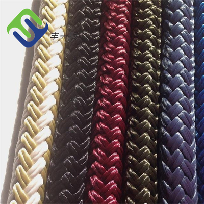 Multi Color Double Braided Nylon Rope 1/4&quot; - 1&quot; Boat Mooring Rope Sailing Yacht Rope