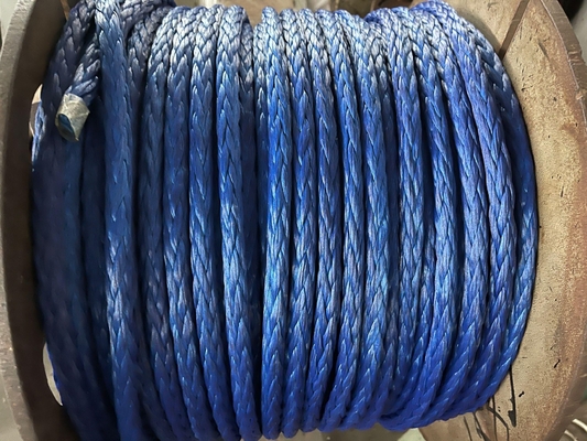 8/12 Strands UHMWPE / Hmpe Rope For Mooring Towing And Sling