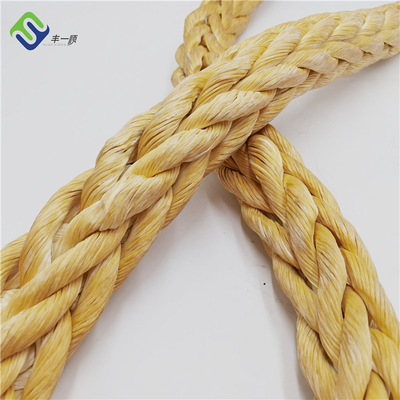 Boat 12 Strand UHMWPE Rope Synthetic UHMWPE Tow Rope 18mm For Marine