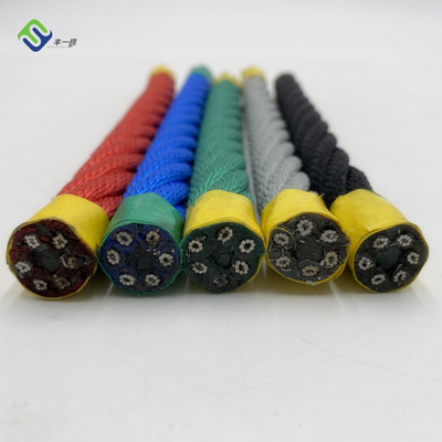 Customized Color 16mm Polyester Combination Playground Rope for Climbing Rope Net