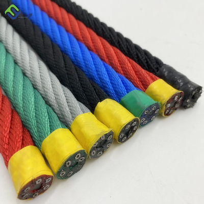 16mm 6 Strand Twist PP Combination Rope With Accessories For Climbing Net