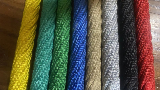 Customized Color 16mm Polyester Combination Playground Rope for Climbing Rope Net