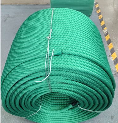 6x8 FC PP Multifilament / Polyester Combination Wire Rope For Playground Climbing Ropes