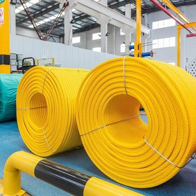 6 Strand 16mm*500m Steel Core PP Combination Playground Rope For Kids Playground Bridge