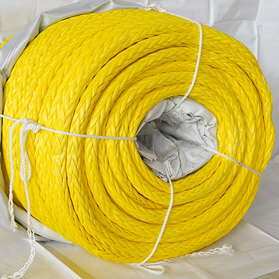 Heavy Duty 44mm 96mm 100% 12 Strand Uhmwpe Synthetic Fiber Marine Tow Floating Rope