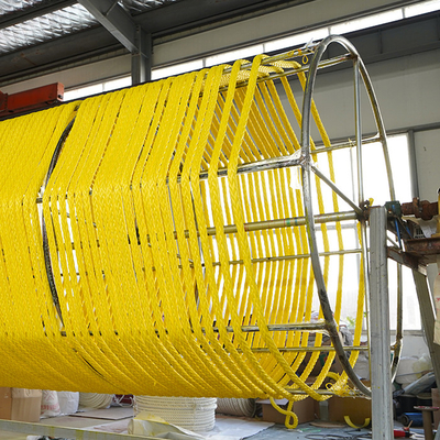 Heavy Duty 44mm 96mm 100% 12 Strand Uhmwpe Synthetic Fiber Marine Tow Floating Rope