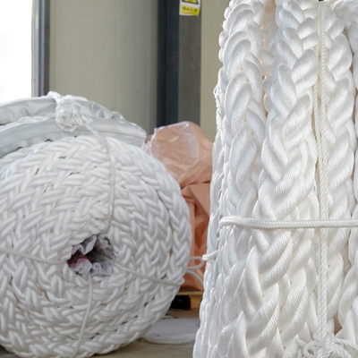 56mm/64mm/76mm 8 Strand Polyester Marine Mooring Rope With High MBL