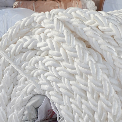 56mm/64mm/76mm 8 Strand Polyester Marine Mooring Rope With High MBL