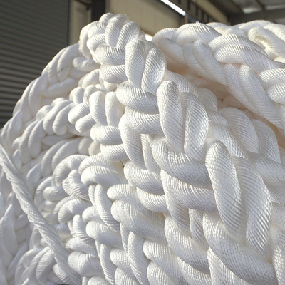 56mm/64mm/76mm 8 Strand Polyester Marine Mooring Rope With High MBL
