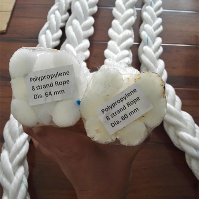 Factory Direct Supply 20-160mm 8 Strand PP Polypropylene Mooring Rope