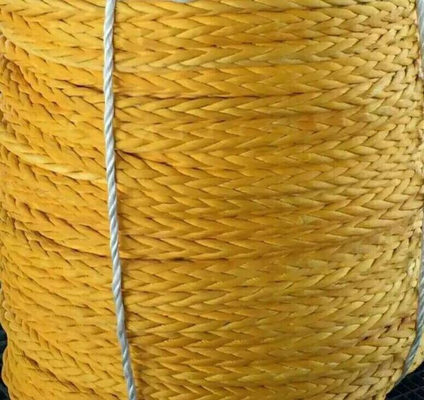High Strength 10mm 12mm 12 Strand Uhmwpe Fiber Winch Braid Line Marine Sail Rope Yacht