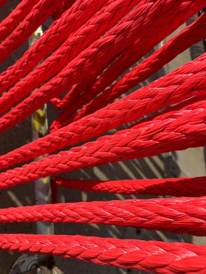 High Tensile 12 Strands Braided Uhmwpe Ship Mooring Rope Winch Towing Rope