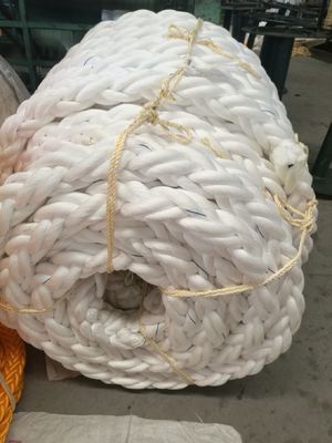UV Resistant 8 Strand PP Rope 60mm 200m Floating Polypropylene Mooring Rope for Marine Use