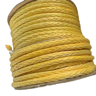 High Tensile 12 Strands Braided Uhmwpe Ship Mooring Rope Winch Towing Rope