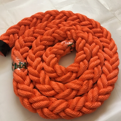 8 Strand PP Polyester Mixed Marine Mooring Tails Rope 64mm 72mm 80mm With 11m Length